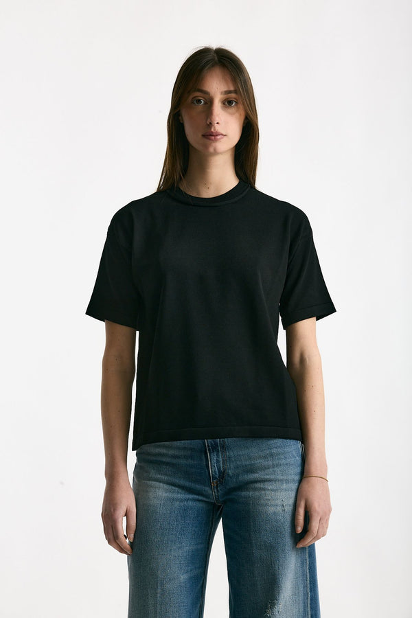 Maglia in viscosa nero women Daniele fiesoli
