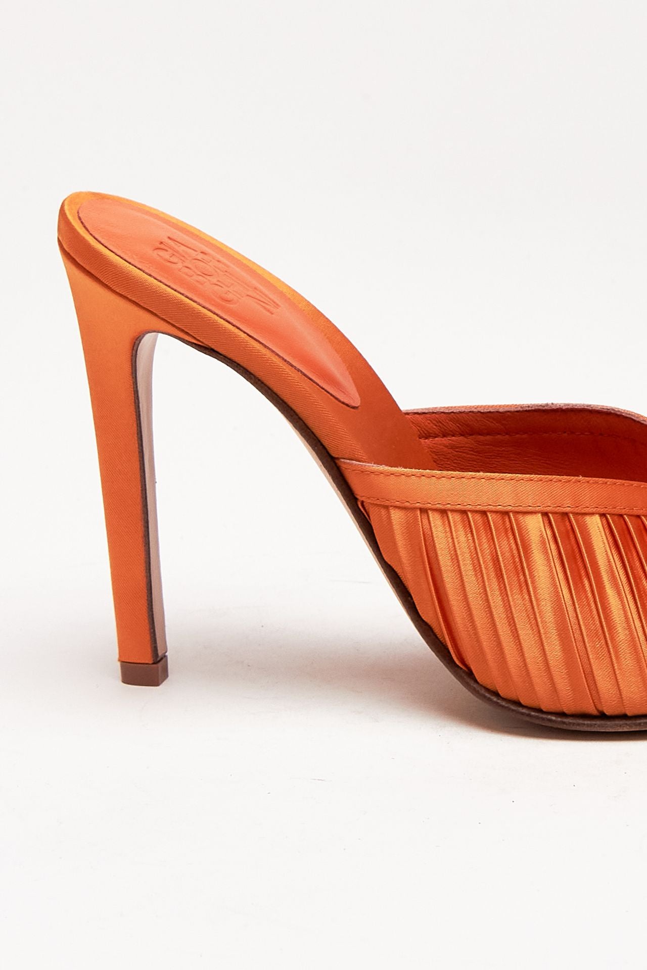 Décolleté NOEMIE SATIN in raso arancione women Gia borghini - 6