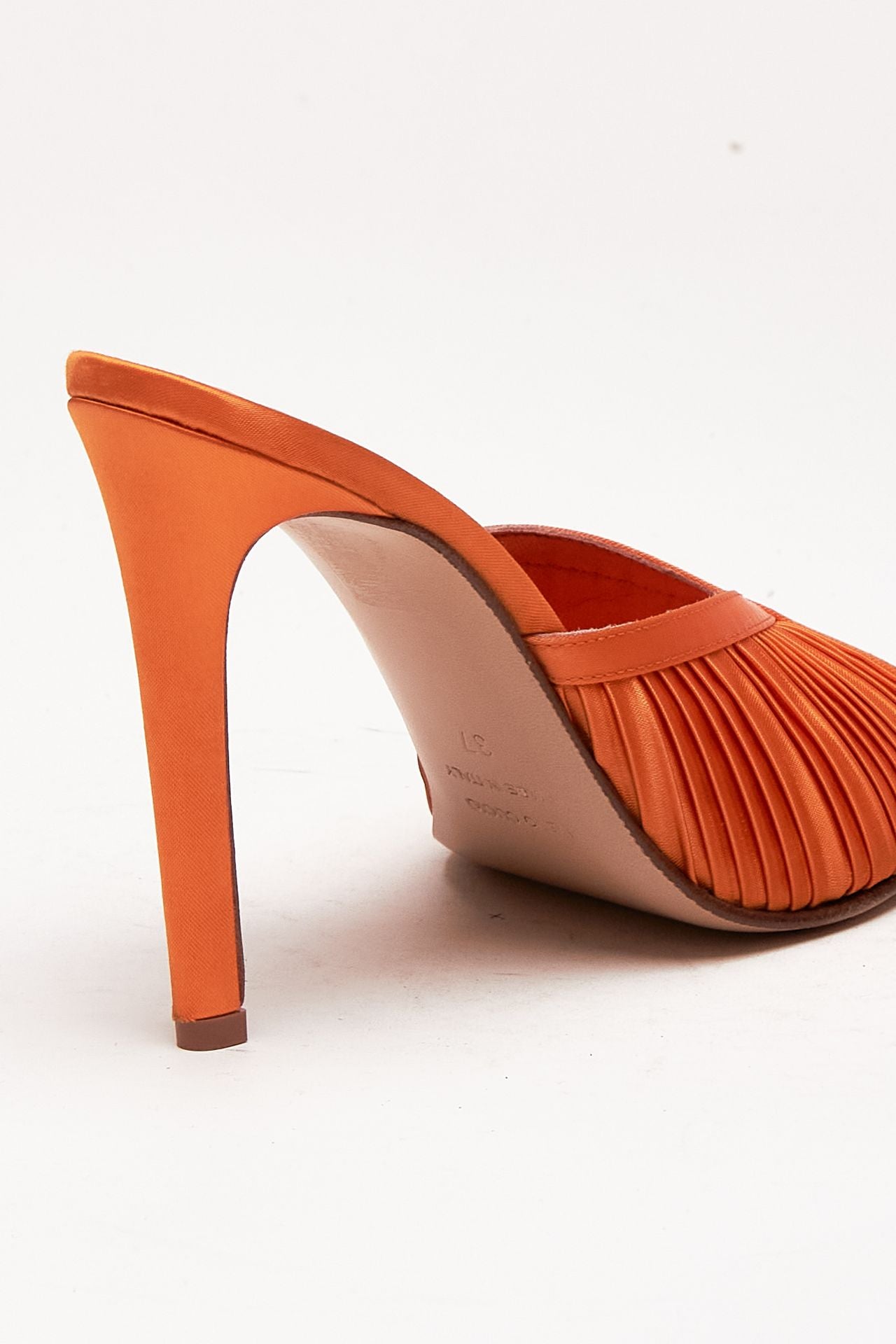 Décolleté NOEMIE SATIN in raso arancione women Gia borghini - 7