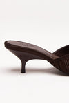 Sandalo basso MELANIE in raso marrone women Gia borghini - 6
