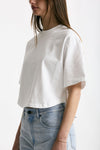 T-shirt girocollo crop bianco women Grifoni - 3