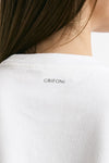 T-shirt girocollo crop bianco women Grifoni - 5