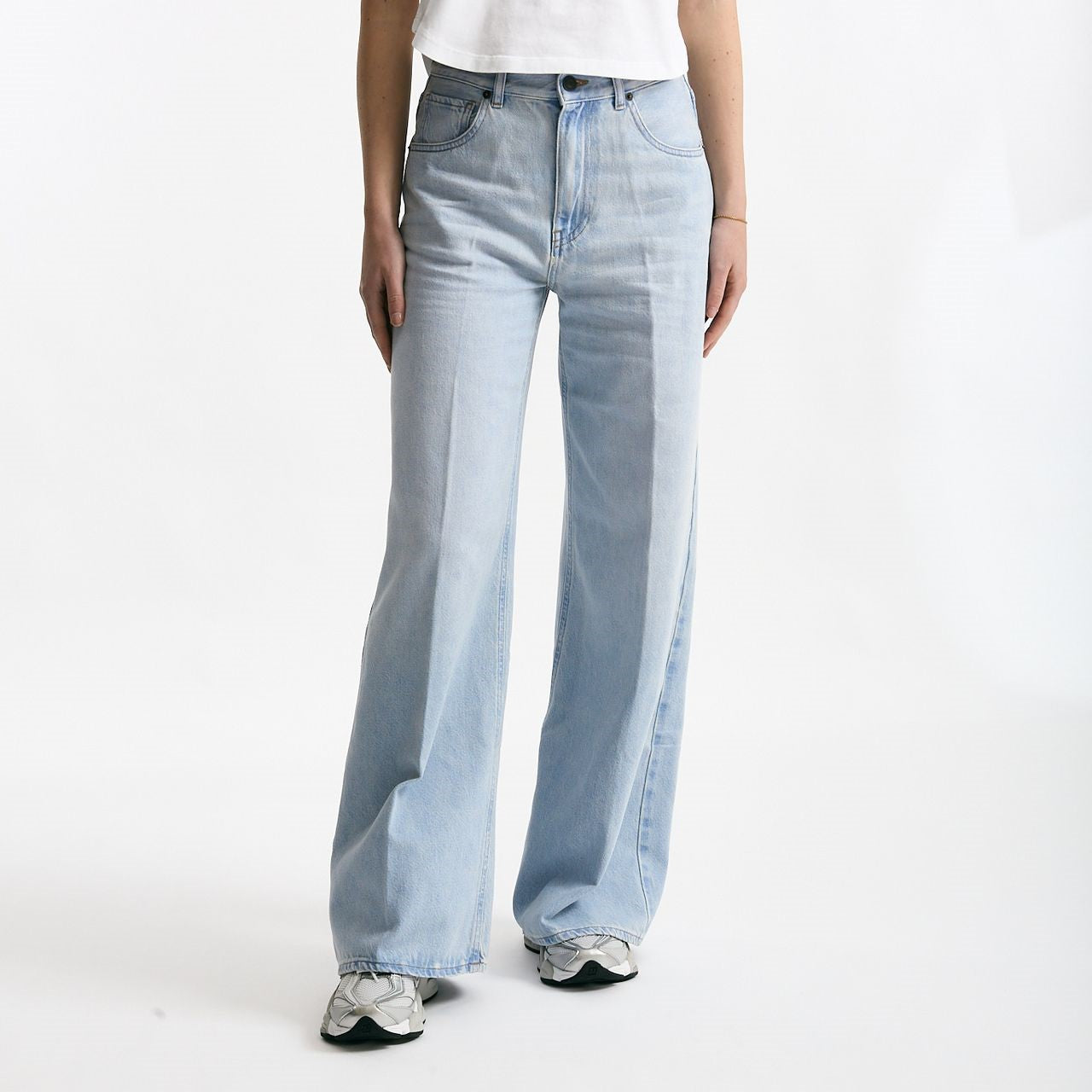 Jeans vita alta ampio Denim chiaro women Grifoni - 8