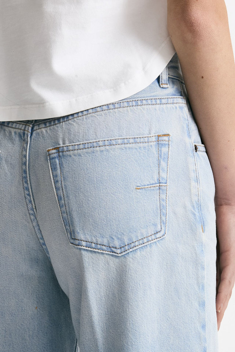 Jeans vita alta ampio Denim chiaro women Grifoni - 7