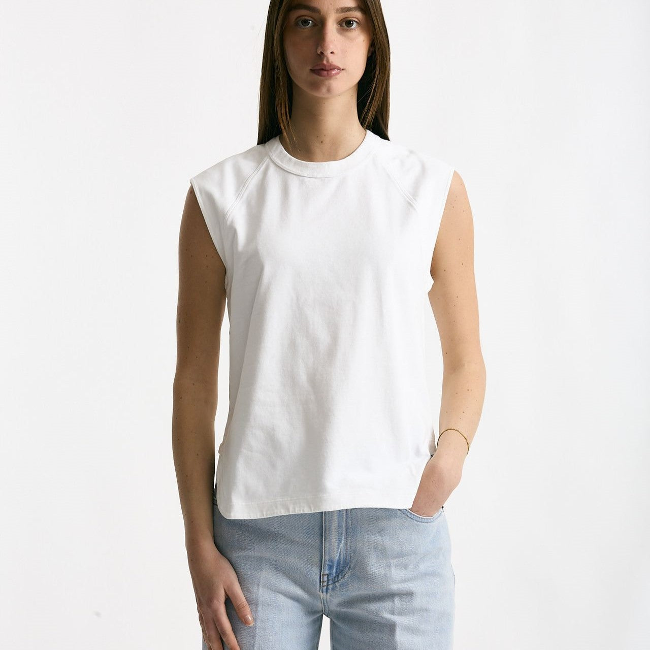 Top basic girocollo bianco women Grifoni - 6