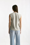Top basic girocollo grigio lavato women Grifoni - 3