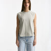 Top basic girocollo grigio lavato women Grifoni - 5