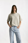 T-shirt over grigio lavato women Grifoni - 1