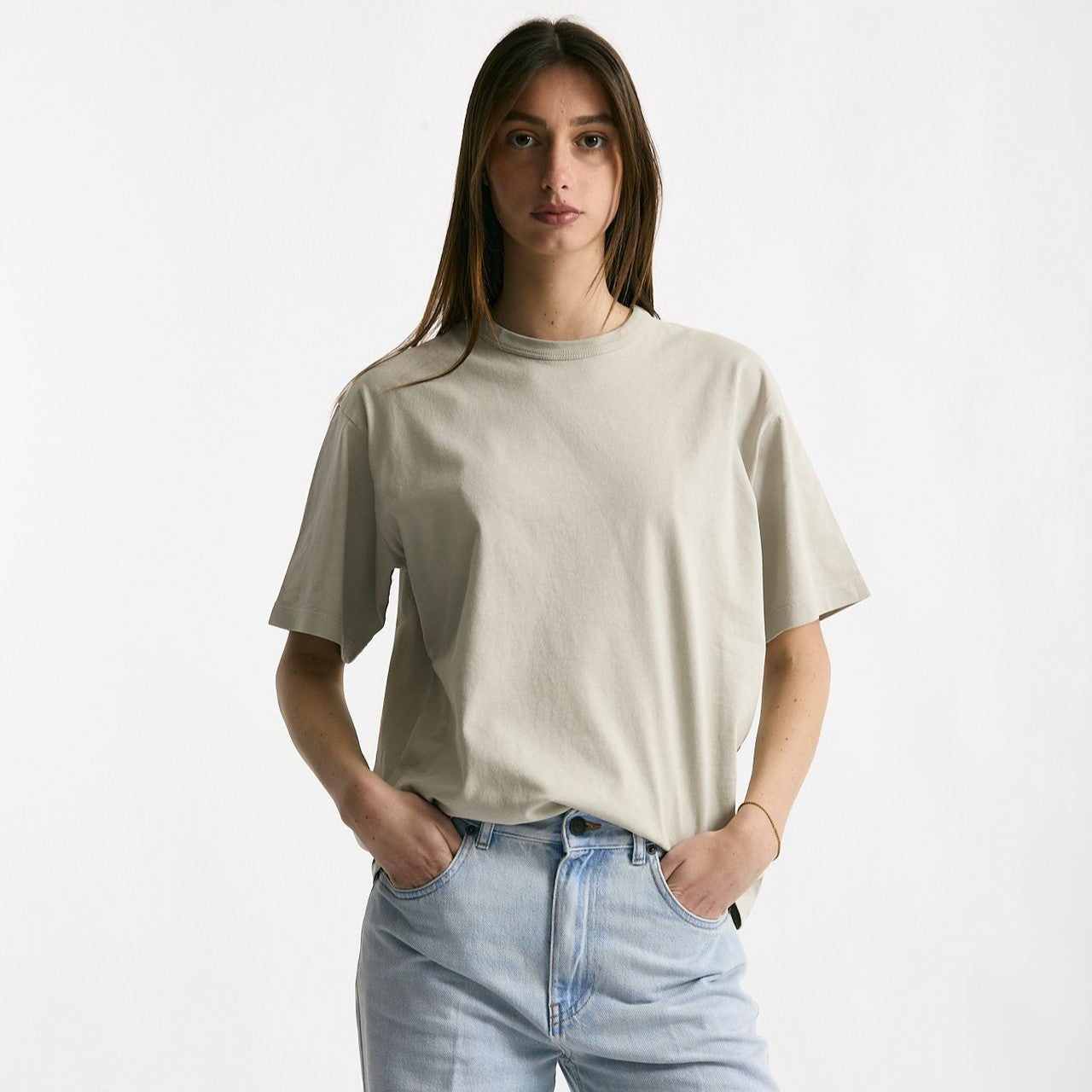 T-shirt over grigio lavato women Grifoni - 6