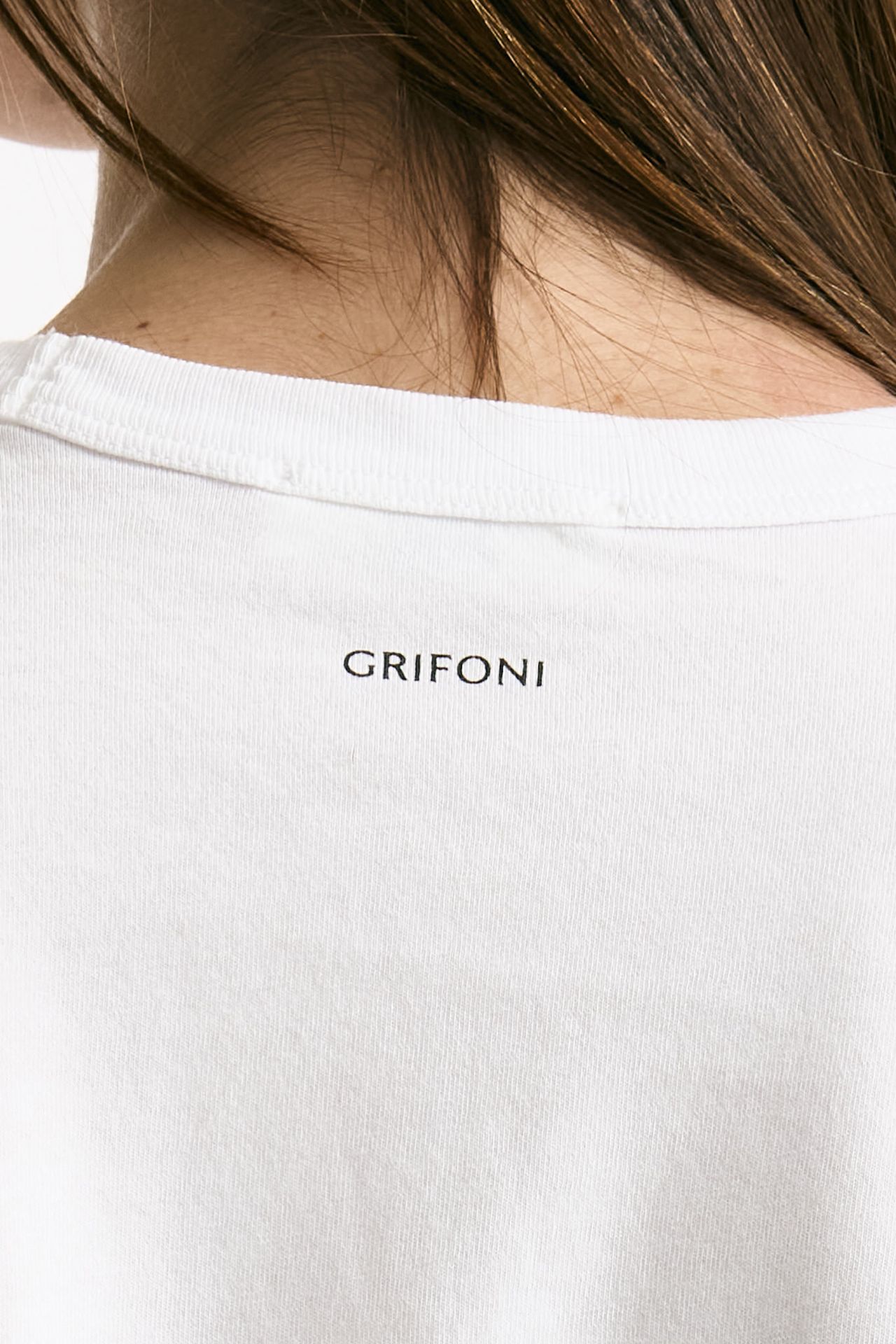 T-shirt basic bianco women Grifoni - 4