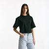 T-shirt crop nero women Grifoni - 5