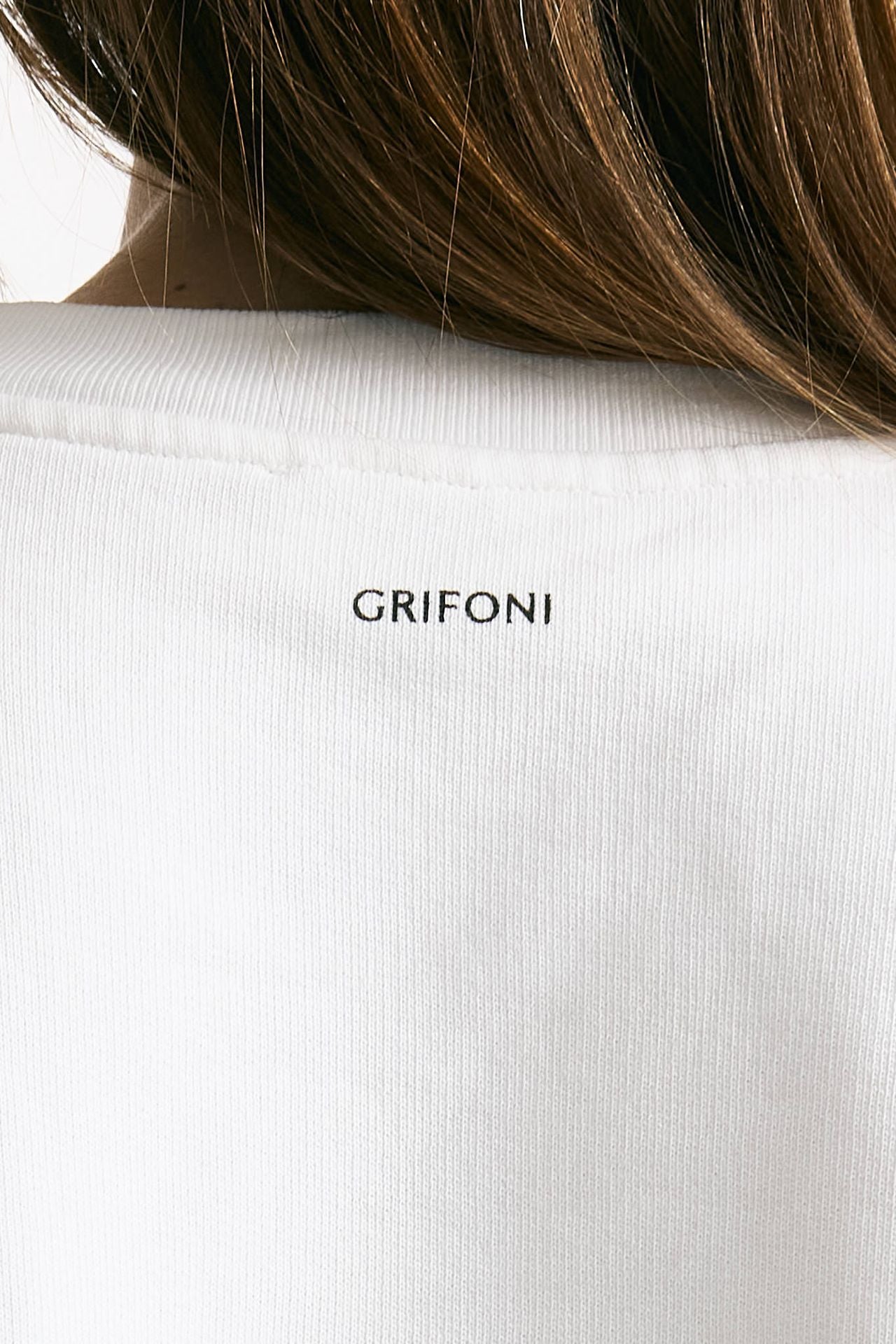 Felpa girocollo bianco women Grifoni - 4