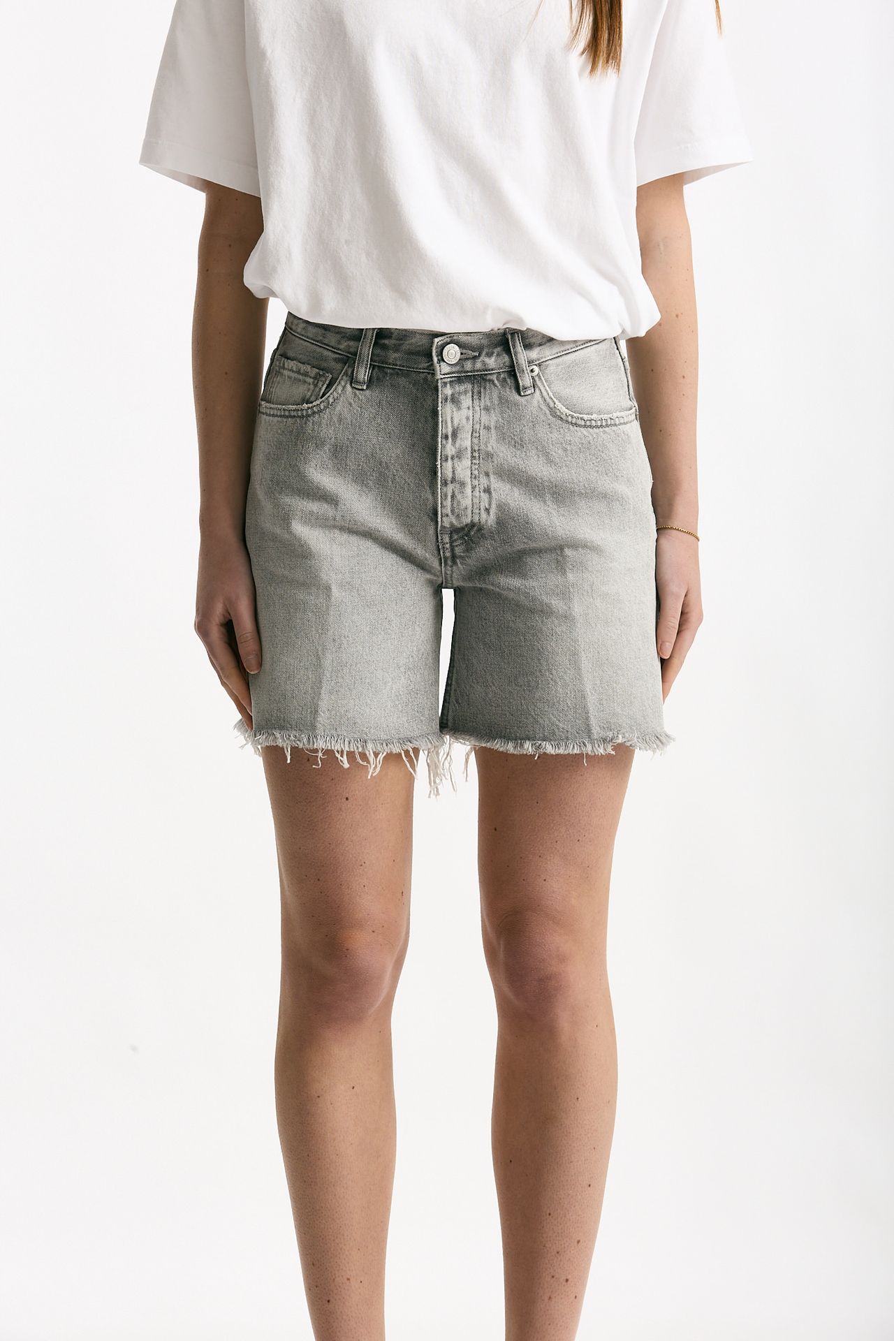 Short in denim grigio lavato women Grifoni - 1
