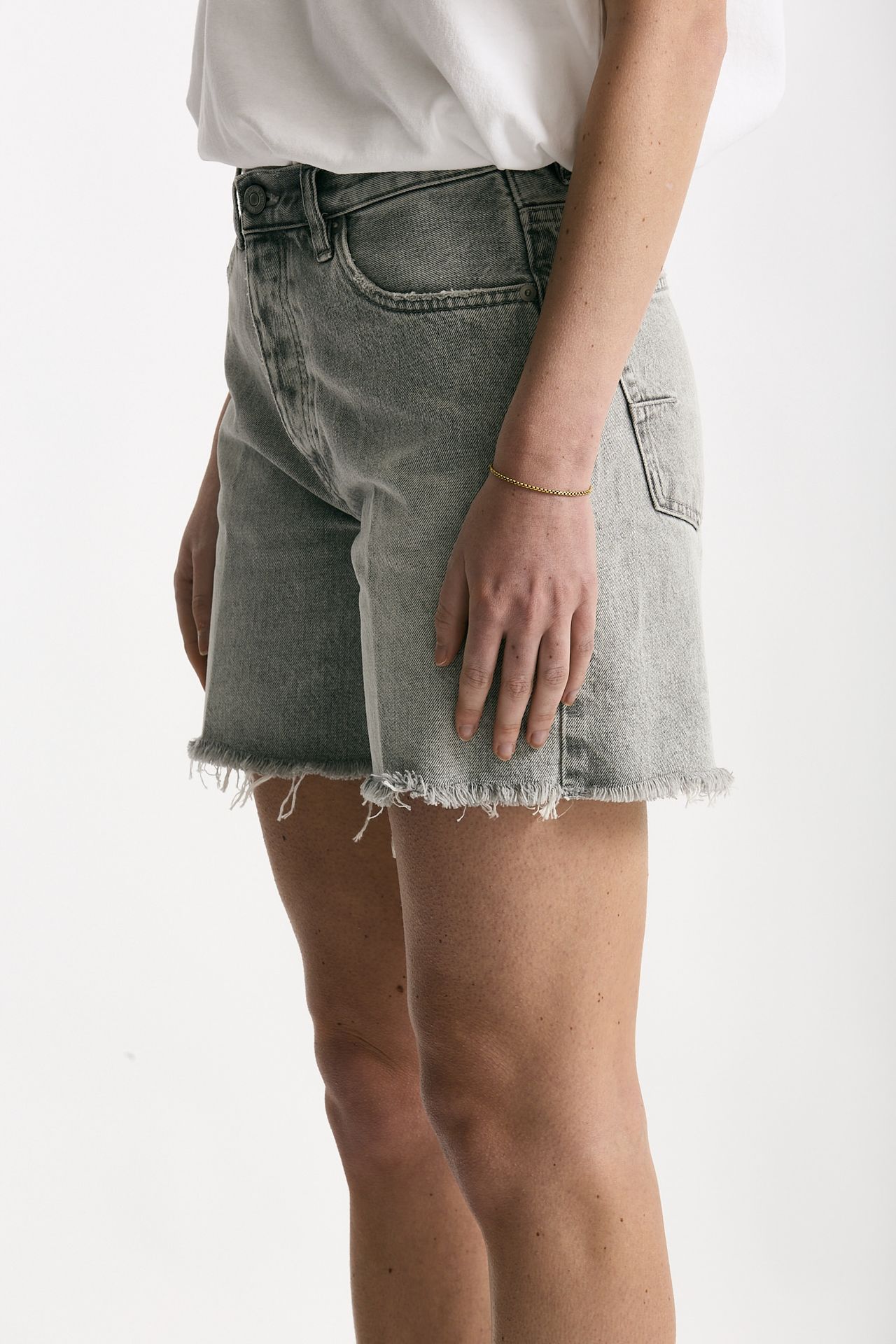 Short in denim grigio lavato women Grifoni - 2
