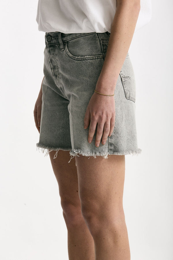 Short in denim grigio lavato women Grifoni