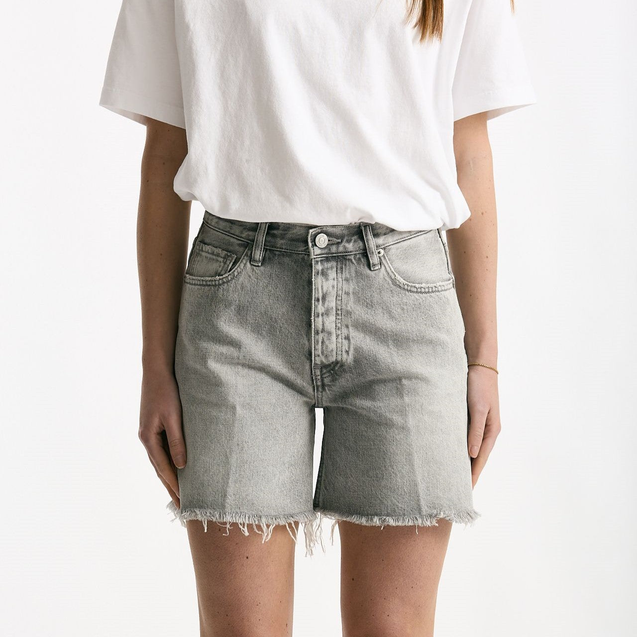 Short in denim grigio lavato women Grifoni - 7