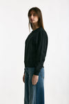 Felpa girocollo nero lavato women Grifoni - 1