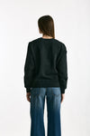 Felpa girocollo nero lavato women Grifoni - 2