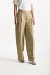 Pantalone in viscosa e lino beige women Grifoni - 3