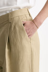 Pantalone in viscosa e lino beige women Grifoni - 4