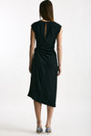 Abito midi in seta nero women Grifoni - 3