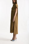 Abito over in seta cammello women Grifoni - 2