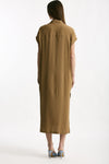 Abito over in seta cammello women Grifoni - 3