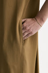Abito over in seta cammello women Grifoni - 5