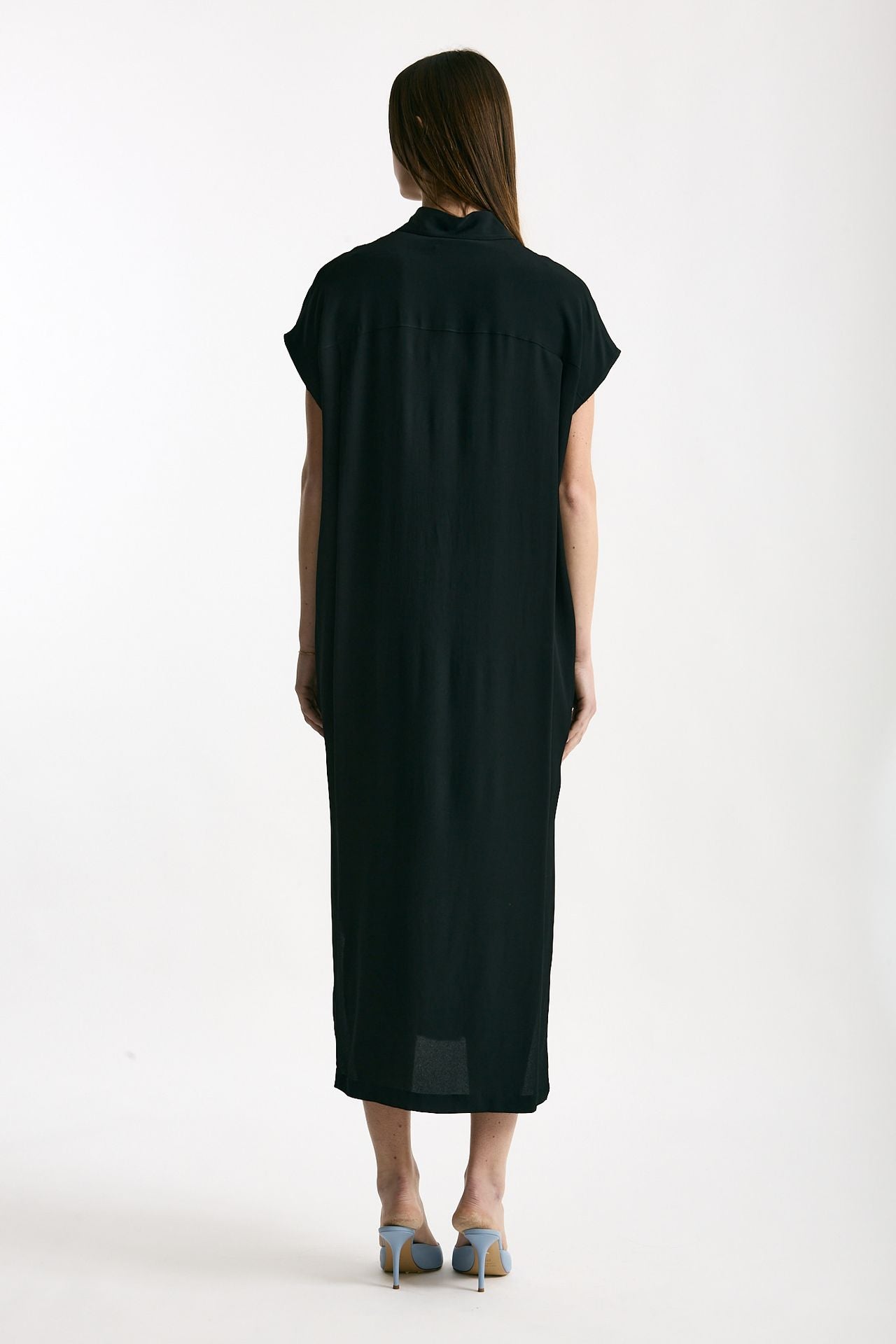 Abito over in seta nero women Grifoni - 4