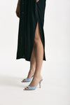 Abito over in seta nero women Grifoni - 6