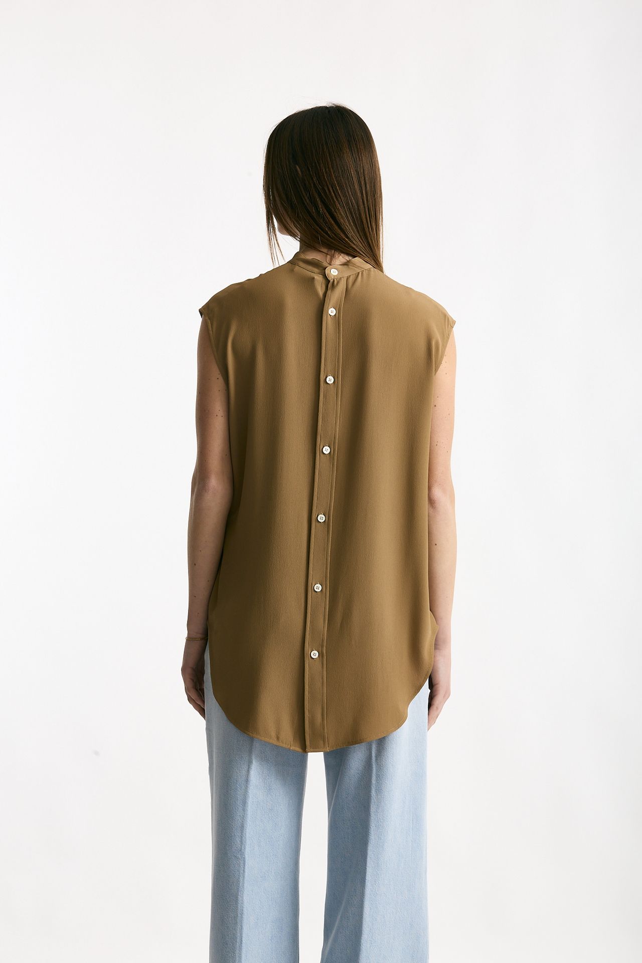 Camicia in seta cammello women Grifoni - 3