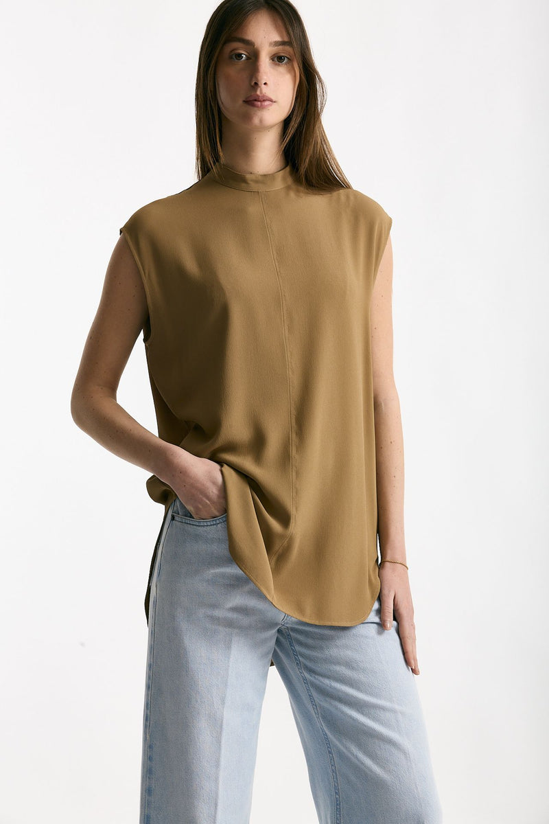 Camicia in seta cammello women Grifoni - 4