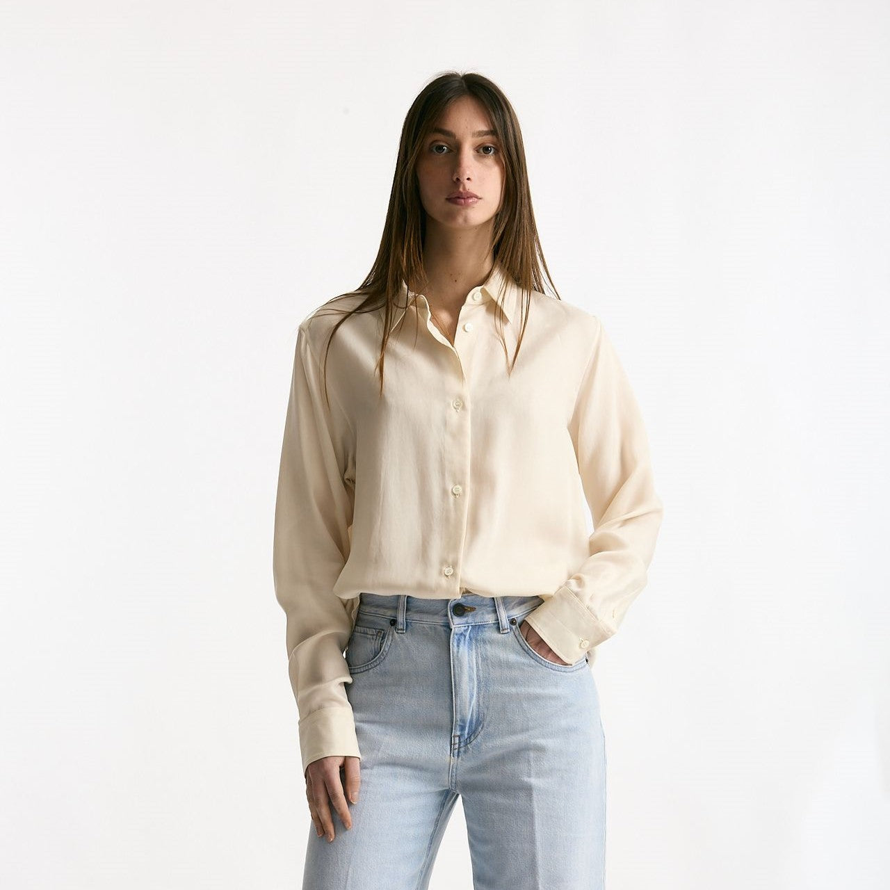 Camicia fluida panna women Grifoni - 6
