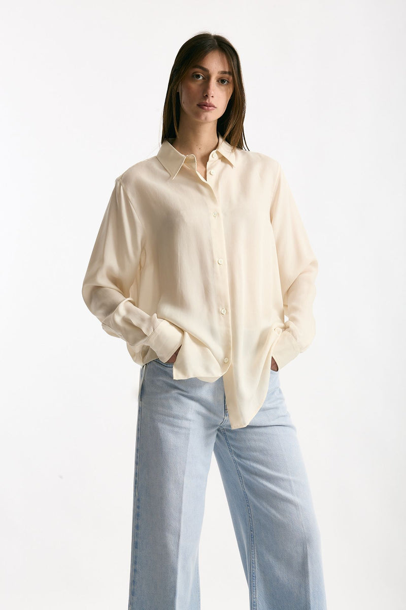 Camicia fluida panna women Grifoni - 5