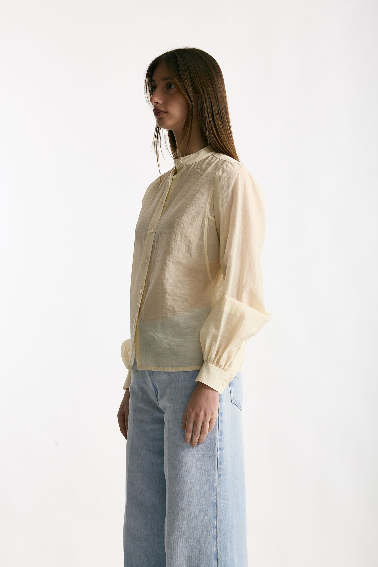 Camicia in mussolina di cotone panna women Grifoni - 2