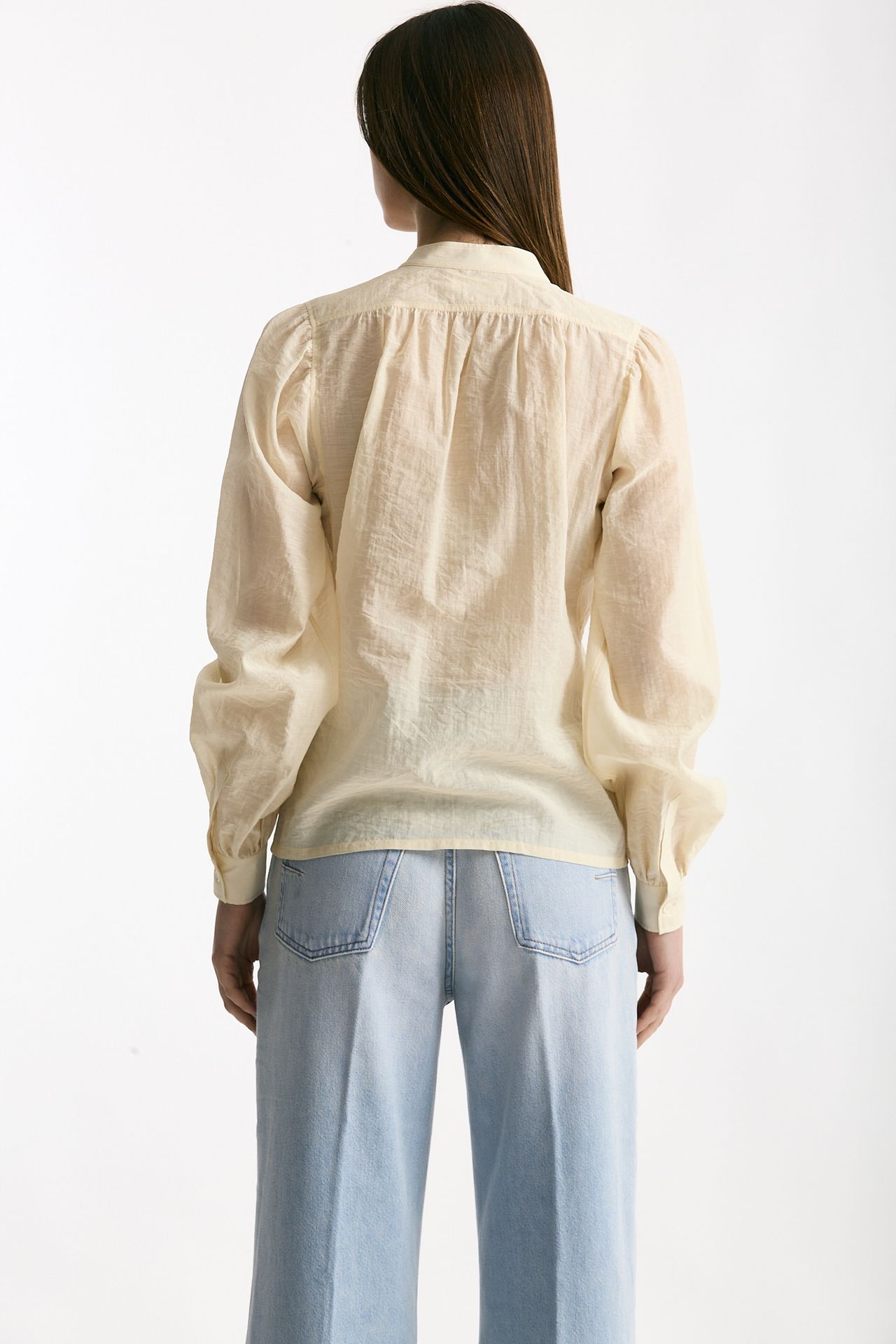 Camicia in mussolina di cotone panna women Grifoni - 3