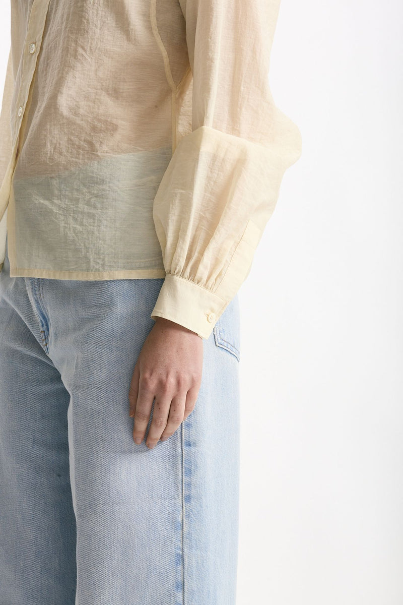 Camicia in mussolina di cotone panna women Grifoni - 5