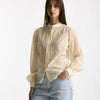 Camicia in mussolina di cotone panna women Grifoni - 7