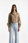 Camicia in mussolina di cotone sabbia scuro women Grifoni - 2
