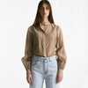 Camicia in mussolina di cotone sabbia scuro women Grifoni - 6
