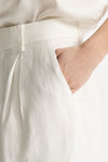 Pantalone palazzo bianco vita alta women Grifoni - 6