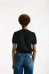 Maglia girocollo in cotone nero women Grifoni - 4