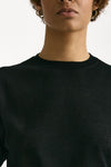 Maglia girocollo in cotone nero women Grifoni - 6