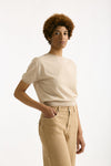 Maglia girocollo in cotone beige women Grifoni - 1