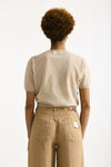 Maglia girocollo in cotone beige women Grifoni - 3