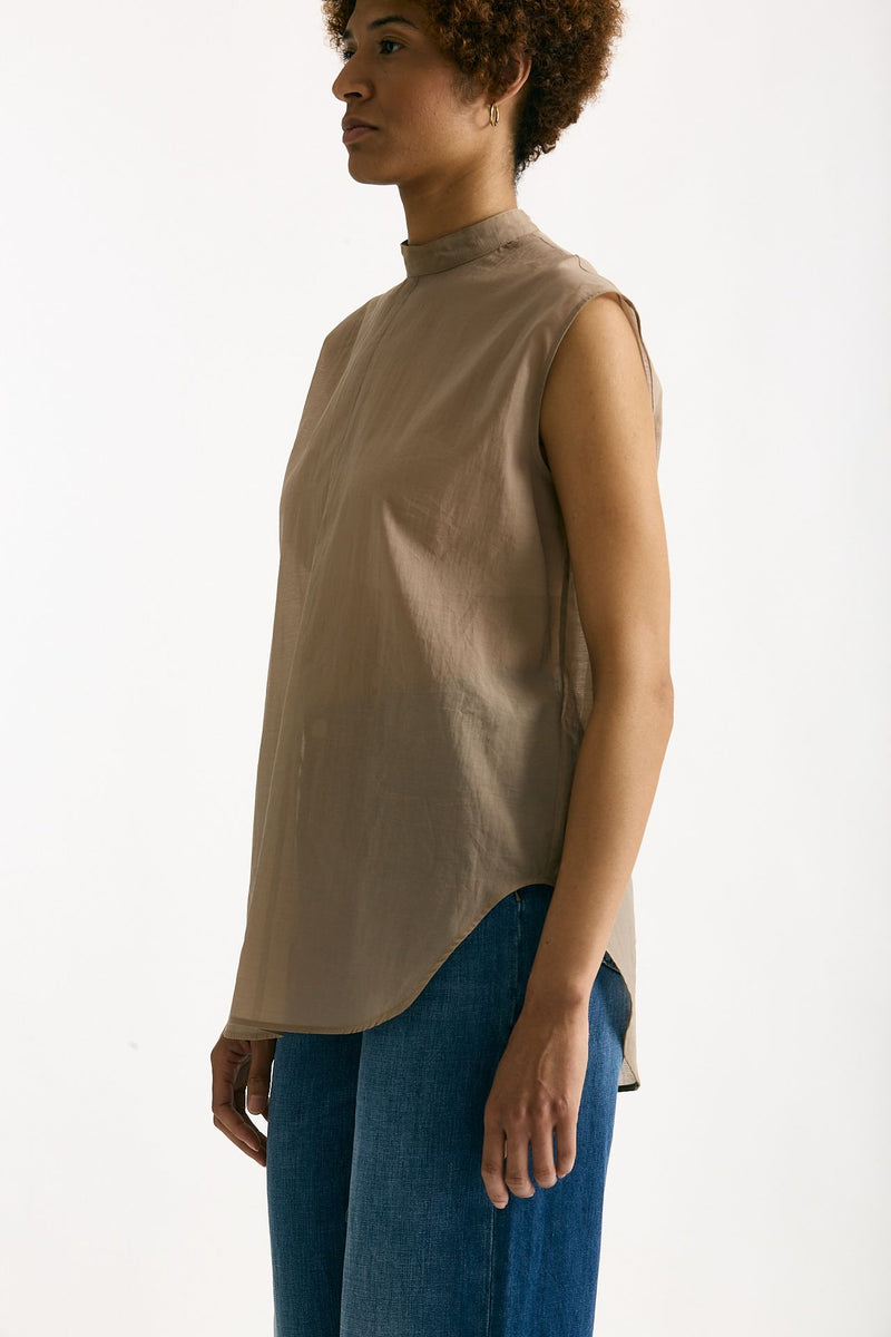 Camicia in mussola di cotone cammello women Grifoni - 3