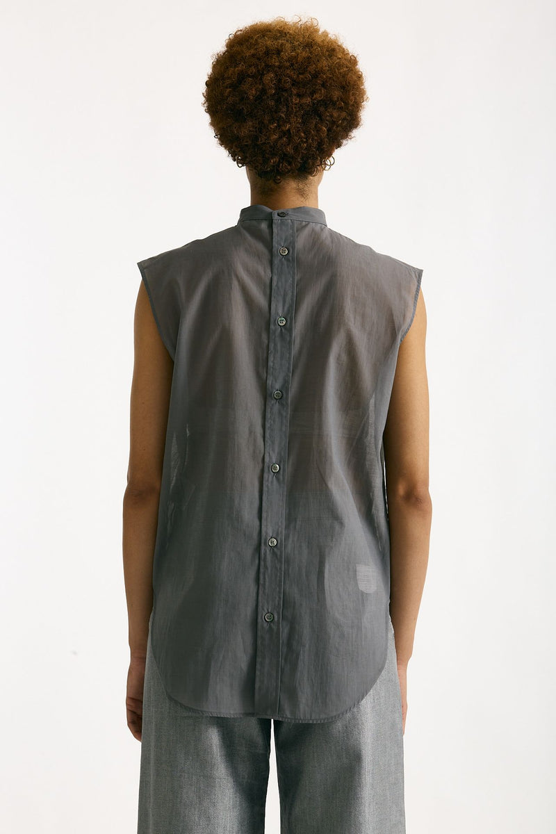 Camicia in mussola di cotone grigio women Grifoni - 4