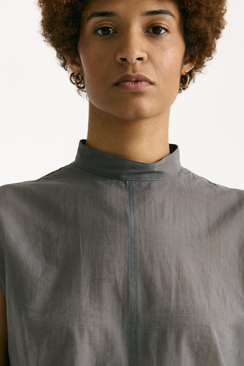 Camicia in mussola di cotone grigio women Grifoni - 5