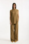 Pantalone fluido cammello women Grifoni - 1