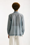 Camicia in mussolina di cotone azzurro polvere women Grifoni - 3
